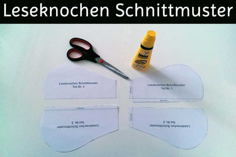 ᐅ Leseknochen Schnittmuster ᐅ Kostenlos drucken ᐅ PDF Download